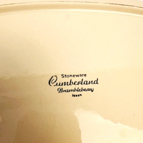 Hearthside Vintage Serving Platter Brambleberry Cumberland 1970s Floral 12" - Picture 6 of 9